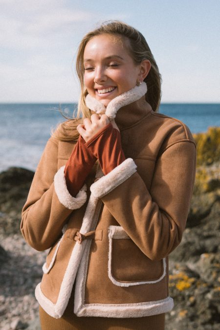 Pomme, Indra Shirling Jacket, Mocca/Creme