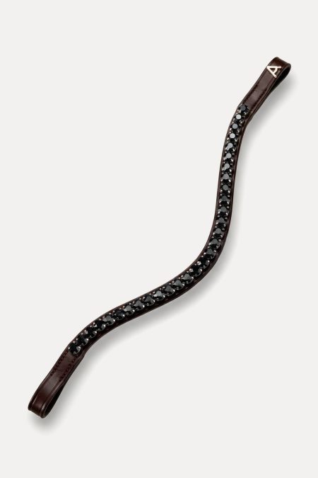 Amiko Browband Crystal Grey Bent, Havana Brown