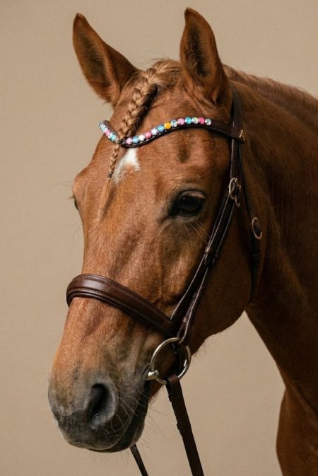 Amiko Browband Crystal Rainbow Bent, Havana Brown