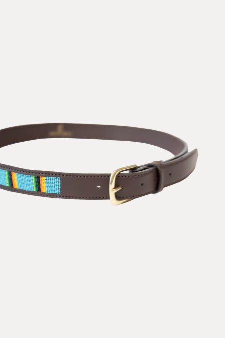 Kentucky, Belt Handmade Pearls, Light Blue