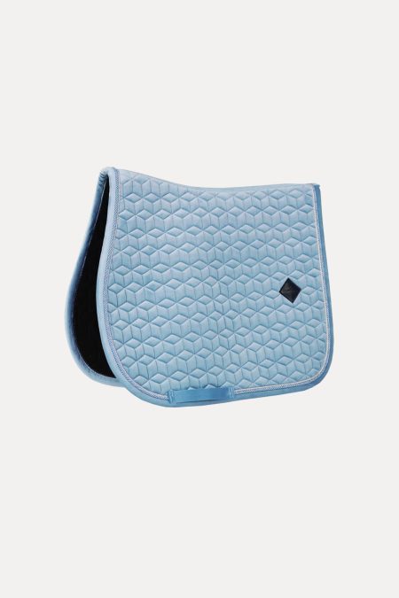 Kentucky, Saddle Pad Velvet Jumping, Light Blue
